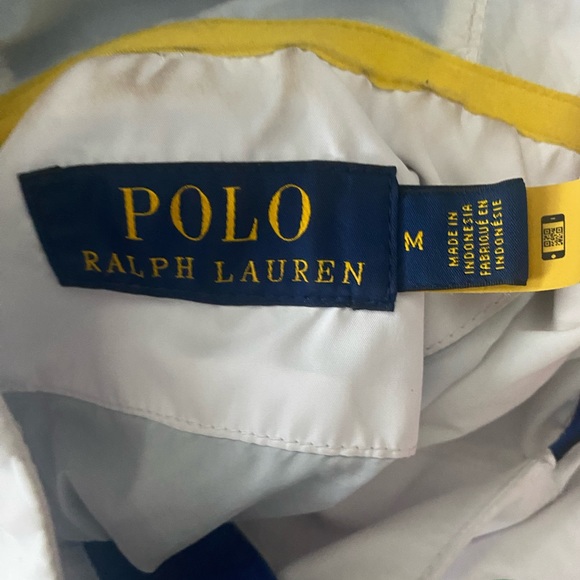 Polo Ralph Lauren Men's White Multi
Colorblock Hooded Windbreaker Jacket Mens - Picture 4 of 5